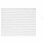 Stores v�nitiens en aluminium - vidaxl - blanc - 155x130 cm - finition mate - lamelles ajustables - montage ...