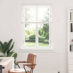 Store v�nitien ext�rieur en aluminium blanc vidaxl - mod�le 42005969