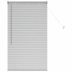 Stores v�nitiens modernes - vidaxl - argent� - aluminium - 75x130 cm - finition mate - fonctionnement ...