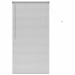 Stores v�nitiens modernes - vidaxl - argent� - aluminium - 85x175 cm - finition mate - contr�le manuel ...
