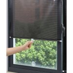 Store ventouse fen�tre 68x125cm protection solaire brise - vue rouleau occultant perfor�