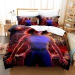 Populaires multicolore housse de couette 3 pi�ces 200x200 avec 2 taie oreillers 50x75 microfibre super ...