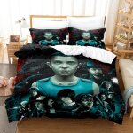 Populaires multicolore housse de couette 3 pi�ces 200x200 avec 2 taie oreillers 50x75 microfibre super ...
