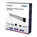 Antenne tv extrieure - strong - srtant100 - amplifie 18db - filtre 4g / 5g - compacte