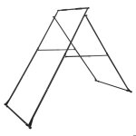 Structure de balan�oire pour yoga a�rien - duoku - hm - 559kt - capacit� 200 kg - pliable - triangulaire ...