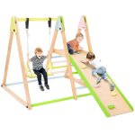 Structure d?escalade 4 en 1 - ginger home - balan�oire - toboggan - mur d?escalade