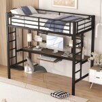 Structure de lit eco - friendly material lit en métal durable lit en fer lit superposé avec bureau et ... Structure de lit eco - friendly material lit en métal durable lit en fer lit superposé avec bureau et ...