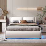 Structure de lit haute qualit nouveau lit rembourr design 140 * 200cm lit en similicuir avec cadre ...