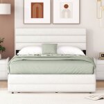 Structure de lit nouveau mat�riau respectueux de lenvironnement 140 x 200 plate - forme lit avec lit ...