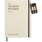 Student planner a5 beige 2025 / 2026 agenda a5 planning scolaire & professionnel dat journal hebdomadaire ...