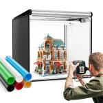 Studio photo box portable60x60x60cm bo�te � lumi�re tente d?�clairage shooting avec 126 led lampes�clairage ...