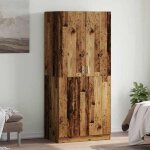 Style lgance chic - armoire de rangement pour chambre garde - robe - vieux bois - 90x52x200cm - bois ...