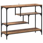 Style lgance chic - table console table de canap troite tables dentre bout de canap bois ancien ...