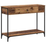 Style lgance chic - table console table de canap troite tables dentre bout de canap bois ancien ...