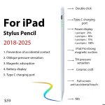 Stylet crayon pour ipad a16 air 11 5 4 pro 11e 13 12. 9 m4 m3 m2 stylos 10 9 10e 9e g�n�ration mini 7 ...