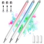 Stylet pour tablettes et smartphones - kal - 3 pack - haute pr�cision - sensibilit� - compatible ipad ...