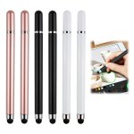 Stylets tablettes universel 2en1 - 6 pi�ces caoutchouc + disque - convient pour smartphones samsung huawei ...