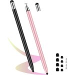 Stylet tactile 3 en 1 en caoutchouc - stylo universel capacitif pour cran tactile ipad tablette smartphone ...