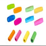 Stylo lot de 12 aide criture guide doigt ecriture - pencil grips for kids ergonomique pour enfant adulte ...