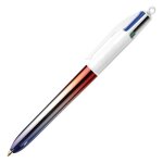 Stylo bille bic 4 couleurs gradient pointe moyenne retractable
