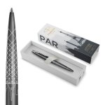 Stylo bille �dition sp�ciale - parker - gris paris - finition chrome - pointe moyenne - encre bleue