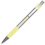 Stylo à bille rétractable zebra f - 301 en acier inoxydable - pointe moyenne 10 mm - corps jaune pastel ... Stylo à bille rétractable zebra f - 301 en acier inoxydable - pointe moyenne 10 mm - corps jaune pastel ...