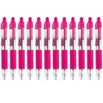 Stylo  bille rtractable zebra z - grip mini - 10 mm - rose - paquet de 12