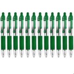 Stylo  bille rtractable zebra z - grip mini - 10 mm - vert - paquet de 12