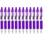 Stylo  bille rtractable zebra z - grip mini - 10 mm - violet - paquet de 12