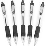 Stylo  bille rtractable zebra z - grip - plume 10 mm - encre noire - paquet de 5