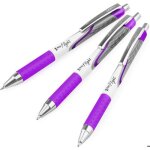Stylos  bille zebra classic z - grip flight - 12 mm - violet - paquet de 3