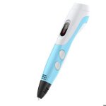 Stylo dimpression 3d + 3 filaments pla + mod�les livre de dessin de 42 mod�les ? bleu