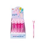 Stylo gel animaux kawaii 3d r�tractable encre bleue - cochon