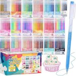 Stylos gel multicolores set de 168 (05mm pointe fine 162 couleurs) polyvalents pour artistes et projets ...