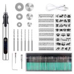 Stylo graveur lectrique san fil outil de gravure usb rechargeable mini graveur rotatif pour bijoux bois. ...