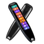 Stylo lecture / traducteur (noir) : 134 langues vocal wi - fi sans fil pour dyslexie