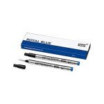 Recharge stylo - montblanc - 128227 - lot de 2 - rollerball - bleu roi