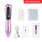 Stylo plasma pour enlever les tatouages et les taches de rousseur - couleur rose label Stylo plasma pour enlever les tatouages et les taches de rousseur - couleur rose label