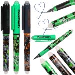 Stylo plume effaable avec gomme stylo  bille effaable pour gamer encre bleue