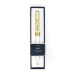 Stylo prnom - pastel chic - femme - couleur noir - type bille - pointe moyenne