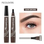 Stylo � sourcils brun fonc� waterproof 4pointes microblading ? crayon tatouage liquide longue tenue maquillage ...