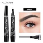 Stylo  sourcils noir waterproof 4 pointes microblading ? crayon tatouage liquide longue tenue maquillage ...