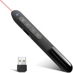 Stylo de t�l�commande laser 24 ghz 4 boutons noir adapt� pour les pr�sentations et lenseignement