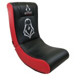Subsonic - chaise à bascule rocking chair assassins creed pouf gamer simili cuir et broderies - noir ... Subsonic - chaise à bascule rocking chair assassins creed pouf gamer simili cuir et broderies - noir ...