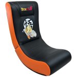 Subsonic - chaise à bascule rocking chair dragon ball pouf gamer simili cuir et broderies - noir et orange ... Subsonic - chaise à bascule rocking chair dragon ball pouf gamer simili cuir et broderies - noir et orange ...