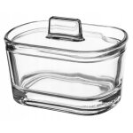Sucrier en verre - kadax - �l�gant - couvercle ergonomique - 126 x 9 cm - pratique