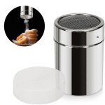 Sucrier avec passoire - acier inoxydable - 300 ml - couvercle transparent - idéal pour café et desserts ... Sucrier avec passoire - acier inoxydable - 300 ml - couvercle transparent - idéal pour café et desserts ...
