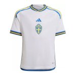Suède maillot de foot blanc / bleu / jaune garçon adidas 2022 Suède maillot de foot blanc / bleu / jaune garçon adidas 2022