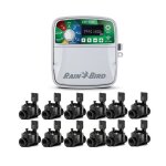Programmateur darrosage - rain bird - esp - tm2 - 12 zones - 12 electrovannes 100hv 24v - blanc Programmateur darrosage - rain bird - esp - tm2 - 12 zones - 12 electrovannes 100hv 24v - blanc