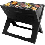 Sunjas fumoir 3 en 1 smoker barbecue charbon de bois avec thermomtre intgr rglage dair bac  eau ...